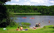 Badestrand, Foto: Campingplatzanlage Am Forsthaus Rottstielfließ, Lizenz: Campingplatzanlage Am Forsthaus Rottstielfließ