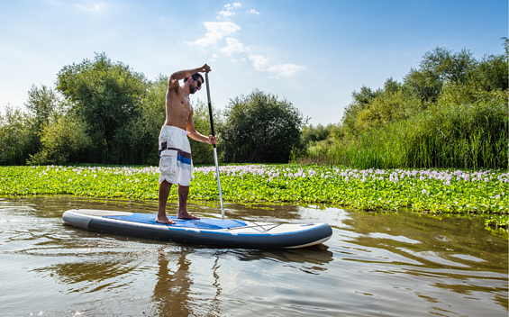 Standup Paddeling auf dem Ruppiner See, Foto: SUP Neuruppin, Lizenz: SUP Neuruppin