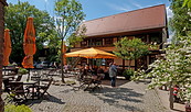 Blick auf den Hof, Foto: Restaurant im Hotel ”Up Hus Idyll“, Lizenz: Restaurant im Hotel ”Up Hus Idyll“