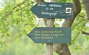 Wegweisung am Wanderweg Groß Schacksdorfer Teiche, Foto: Ralph Scheel_Naturrally Photography