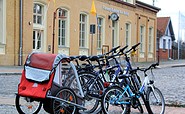 Fahrradverleih im Fläming-Bahnhof Bad Belzig, Foto: Bansen/Wittig