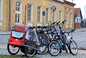 Fahrradverleih im Fläming-Bahnhof Bad Belzig