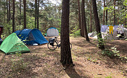Pitch for tents, Foto: Julia Seidlitz, Lizenz: Wald- und Naturcampingplatz am Tonsee Süd / Julia Seidlitz