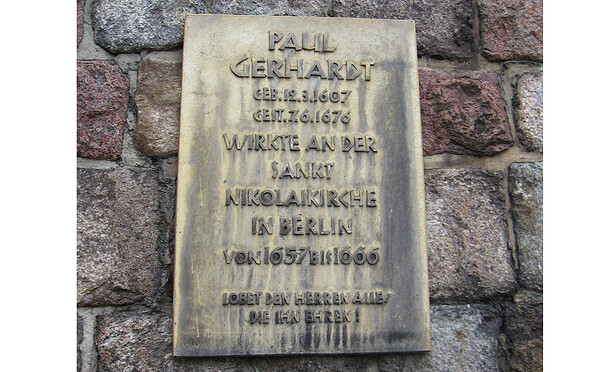 Memorial plaque at the Nikolaikirche in Berlin-Mitte, Foto: Manfred Reschke, Lizenz: Tourismusverband Dahme-Seenland e.V.