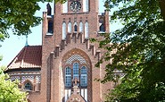 ev. Kirche am Händelplatz in Eichwalde, Foto: Petra Förster, Lizenz: Tourismusverband Dahme-Seenland e.V.