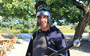 Ritter Thomas bei einer Burgführung, Foto: Bansen/Wittig