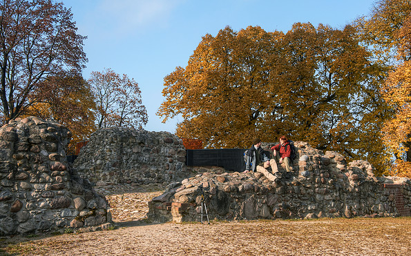 Reste der romanischen Burg, Foto: Jürgen Rocholl