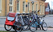 Fahrradverleih im Fläming-Bahnhof Bad Belzig, Foto: Bansen/Wittig