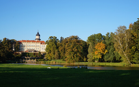 Schloss Wiesenburg mit dem Schlosspark, Foto: Tourismusverband Fläming e.V.