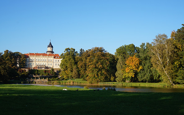 Schloss Wiesenburg mit dem Schlosspark, Foto: Tourismusverband Fläming