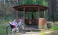 Schutzhütte am Mittelpunkt der ehemaligen DDR, Foto: Bansen/Wittig