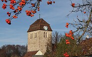 Blick vom Handwerkerhof auf die Dorfkirche Görzke, Foto: Bansen/Wittig