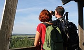 Auf dem Turm "Schöne Aussicht" in Klein Briesen, Foto: Bansen/Wittig