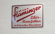 Schild Fläminger Likörmanufaktur, Foto: Bansen/Wittig