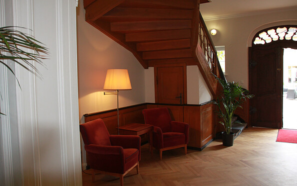 foyer of hotel Vierseithof, Foto: Yves Lasdinat, Lizenz: HF Berlin Brandenburg Grundbesitz GmbH