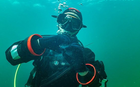 Unter Wasser, Foto: Tauchbasis Stechlin, Lizenz: Tauchbasis Stechlin