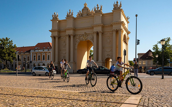 By bike through Potsdam's city , Foto: Steffen Lehmann, Lizenz: TMB Tourismus-Marketing Brandenburg GmbH