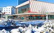 Stadthalle Cottbus im Winter, Foto: Andreas Franke, Lizenz: CMT Cottbus