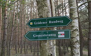 Wegweiser Grenzsteinweg, Foto: TMB-Fotoarchiv/ Steffen Lehmann