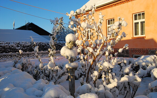 Alter Garten Feriendomizil im Winter, Foto: Agnes Gramming-Steinland