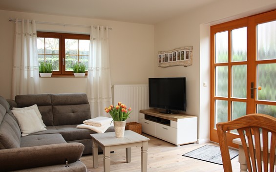 Ferienwohnung Am Wolkenberg Wohnraum und Eingang, Foto: Fromm, Lizenz: Fromm