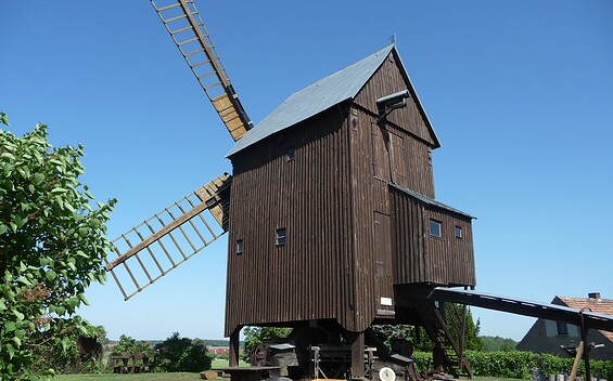 Bockwindmühle Lebusa, Foto: Tourismusverband Elbe-Elster-Land e.V., Lizenz: Tourismusverband Elbe-Elster-Land e.V.