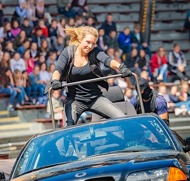 Stuntshow, Foto: Ronny Budweth, Lizenz: Filmpark Babelsberg