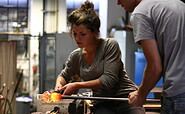 At the glassmaker&#039;s workshop, Foto: Museumsdorf Baruther Glashütte
