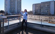 Tour guide in front of &quot;Lausitztower&quot;, Foto: Frank Niemtz, Lizenz: Frank Niemtz