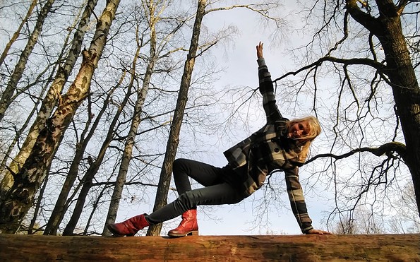 Yoga im Wald, Foto: Weingärtner E.