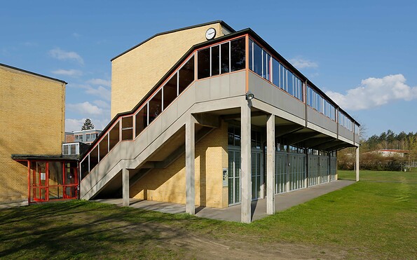 Turnhalle UNESCO-Welterbe Bauhaus in Bernau, Foto: Jean Molitor