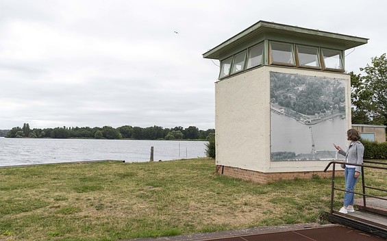 Former border tower at the Bertini-Enge, Foto: Sophie Soike, Lizenz: PMSG Potsdam Marketing und Service GmbH