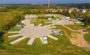 Wohnmobilstellplatz an der NaturTherme Templin, Foto: M. Schiener, Lizenz: NaturTherme TemplinGmbH