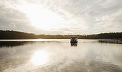 Im Hausboot auf dem Schlabornsee, Foto: Julia Nimke, Lizenz: Tourismusverband Ruppiner Seenland