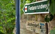 Wegweiser Fontaneweg bei Gröben, Foto: Catharina Weisser, Lizenz: Tourismusverband Fläming e.V.