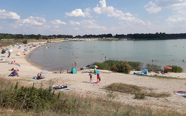 Strandbereich am Partwitzer See, Foto: Siegbert Bogott, Lizenz: Gemeinde Elsterheide