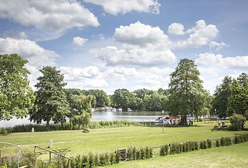 Bathing Area at Lake Kleiner Pälitzsee in Kleinzerlang