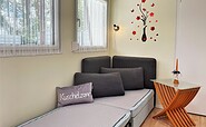 Couch mit Aufbettungsmöglichkeit, Foto: Ulrike Haselbauer, Lizenz: Tourismusverband Lausitzer Seenland e.V.