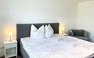 Beispiel Schlafzimmer Wohnung 1, Foto: Ulrike Haselbauer, Lizenz: Tourismusverband Lausitzer Seenland e.V.
