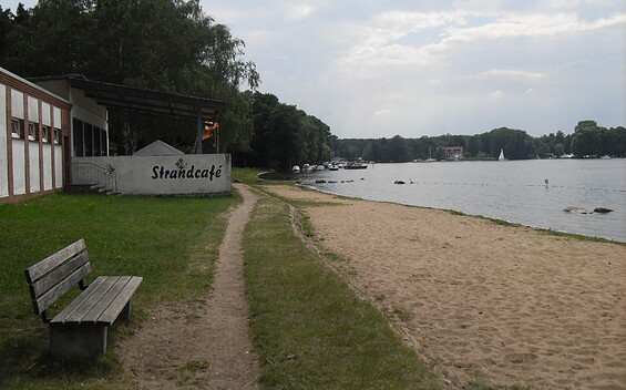 Strand und Strandcafe von Jessern, Foto: TEG, Foto: TEG, Lizenz: TEG