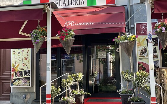 Stadtcafé Villa Romana Eiscafé GELATERIA, Foto: Petra Förster, Lizenz: Tourismusverband Dahme-Seenland e.V.