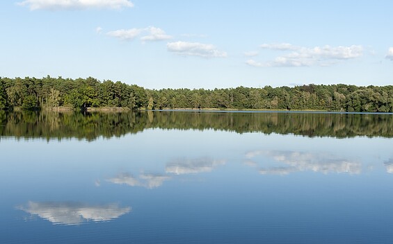 View of the Pätzer Tonsese, Foto: Petra Förster, Lizenz:  Tourismusverband Dahme-Seenland e.V.