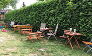 Eiscafé 3 Eichen_Garten, Foto: Juliane Frank, Lizenz: Tourismusverband Dahme-Seenland e.V.