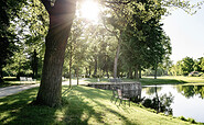 Schlosspark Teich im historischen Park, Foto: Steffen Höft, Lizenz: Tourismus und Kultur Oranienburg gGmbH