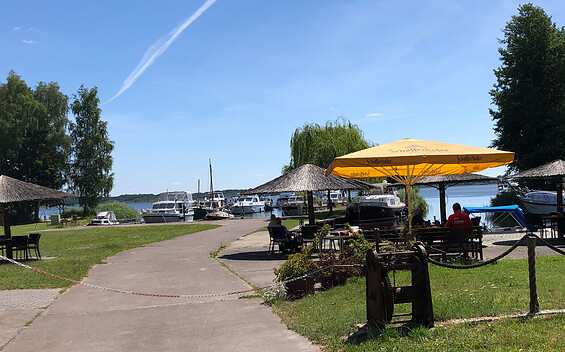 Port Blossin at the fishing lodge, Foto: Petra Förster, Lizenz: Tourismusverband Dahme-Seenland e.V.