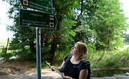 Wegweiser Fontanewanderweg, Foto:  Dana Klaus, Lizenz: Tourismusverband Dahme-Seenland e.V.