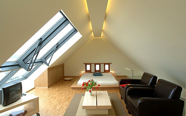teilverglastes Dach, Foto: Jens Plate Architekten