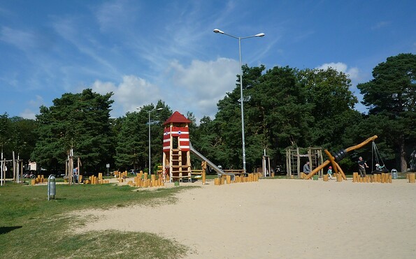 Playground at the Badewiese in Eichwalde, Foto: Petra Förster, Lizenz: Tourismusverband Dahme-Seenland e.V.
