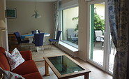 Ferienhäuser am Großen Lychensee - Haus 2 - Wohn-Essbereich, Foto: Schraps, Foto: Schraps, Lizenz: Schraps