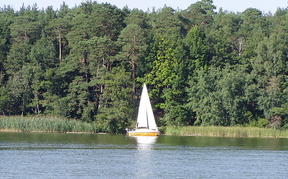 Sailing on Lake Hölzerner See